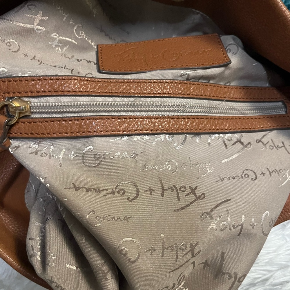Foley + Corinna Lilli bucket tote in honey brown - Picture 9 of 13